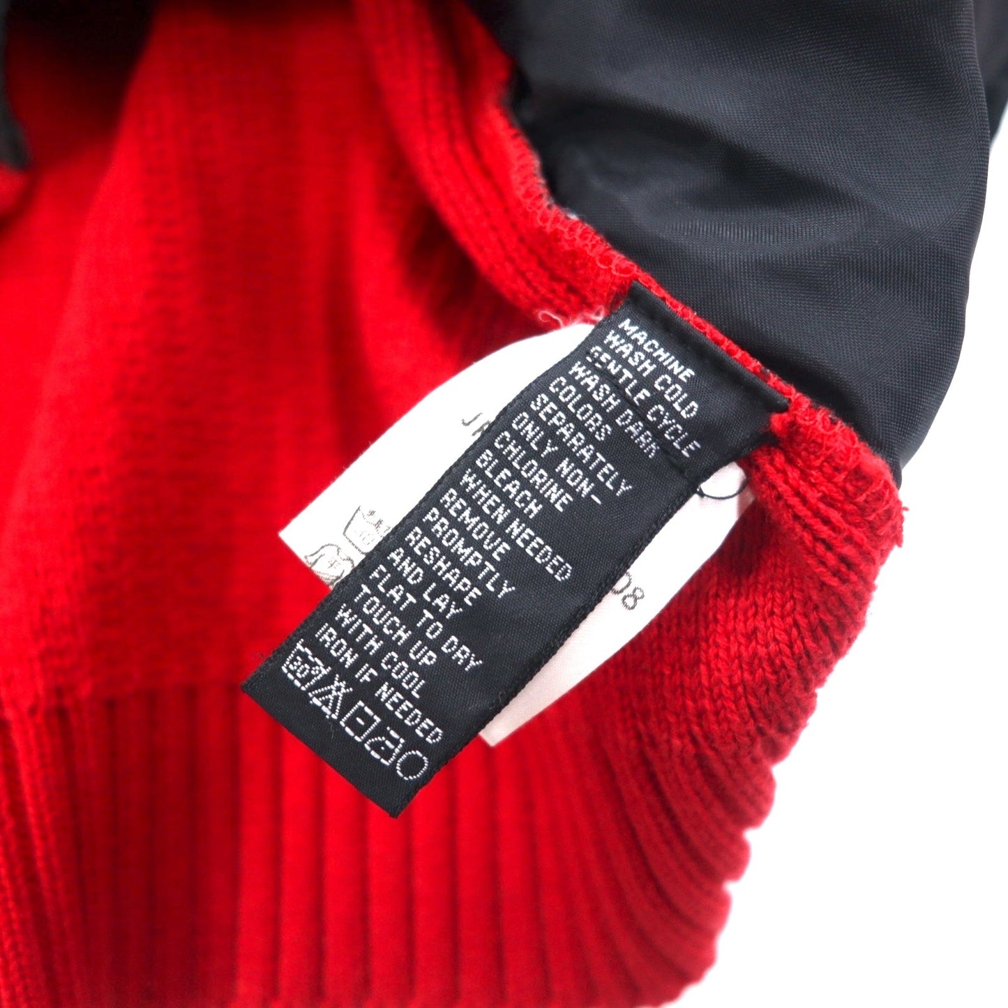 POLO JEANS CO. RALPH LAUREN 90年代 ナイロン切替 ドライバーズニット ジャケット M レッド