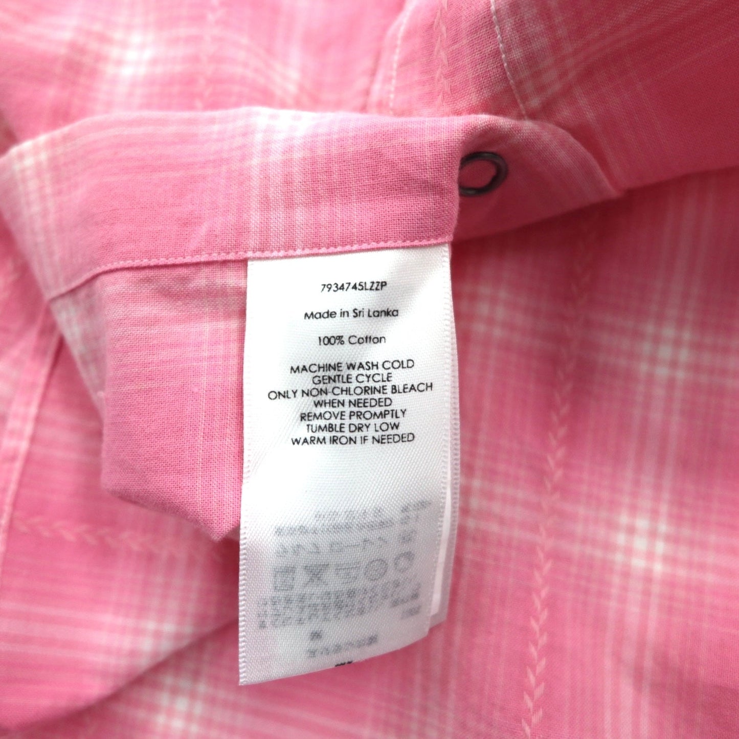Polo by Ralph Lauren ウエスタンシャツ XL ピンク チェック 胸ポケット 未使用品