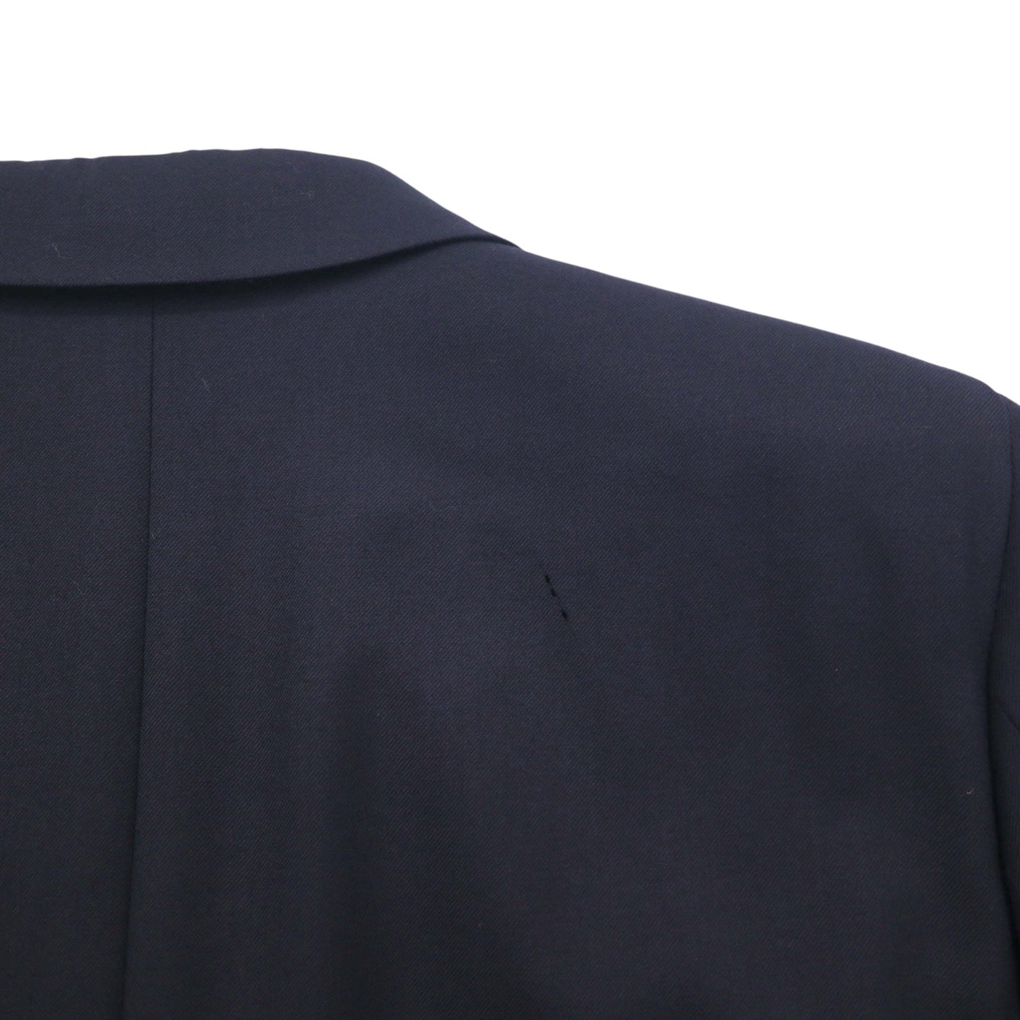 BURBERRY Cashmere Blend 3B Tailored Jacket Blazer, Navy Blue, Size S, Wool, Gold Buttons, Made in Japan