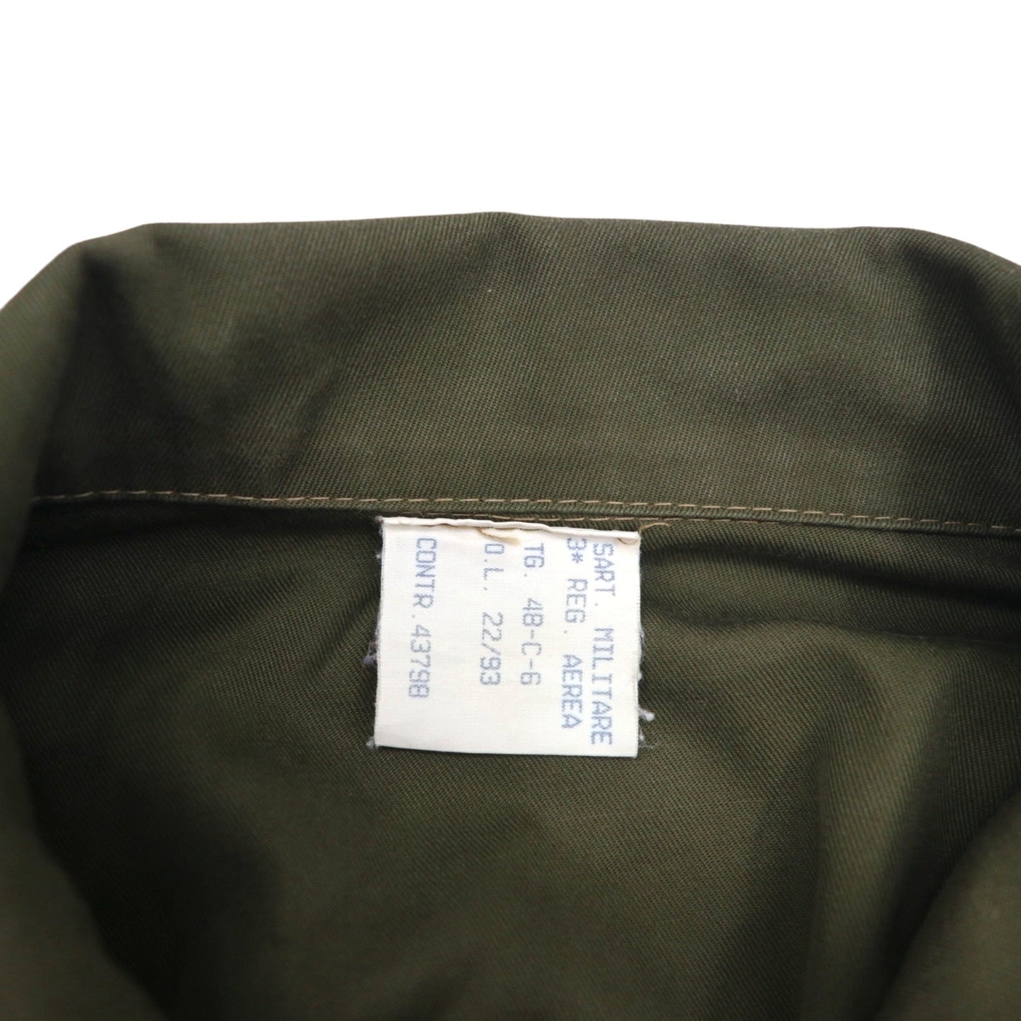 Italian Military Flight Jumpsuit, Size M, Khaki Cotton, Military Style