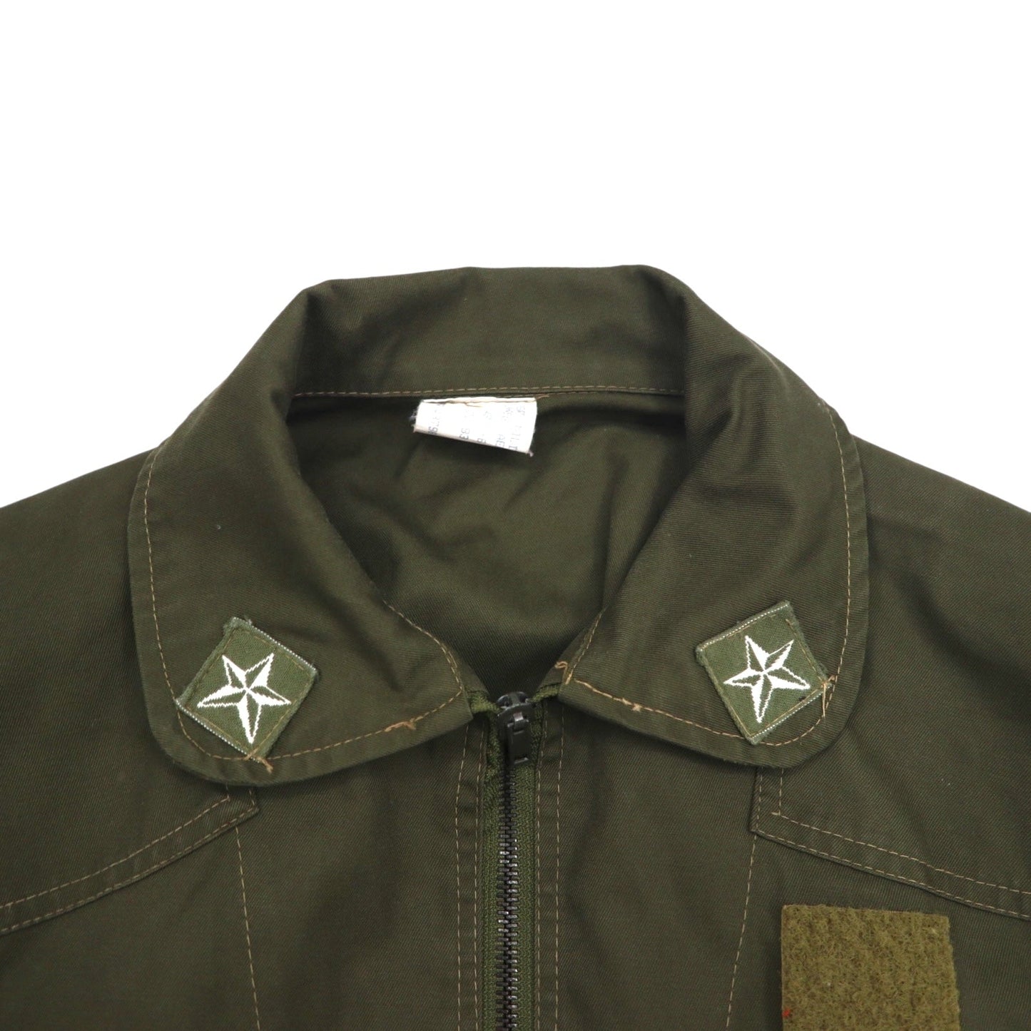 Italian Military Flight Jumpsuit, Size M, Khaki Cotton, Military Style