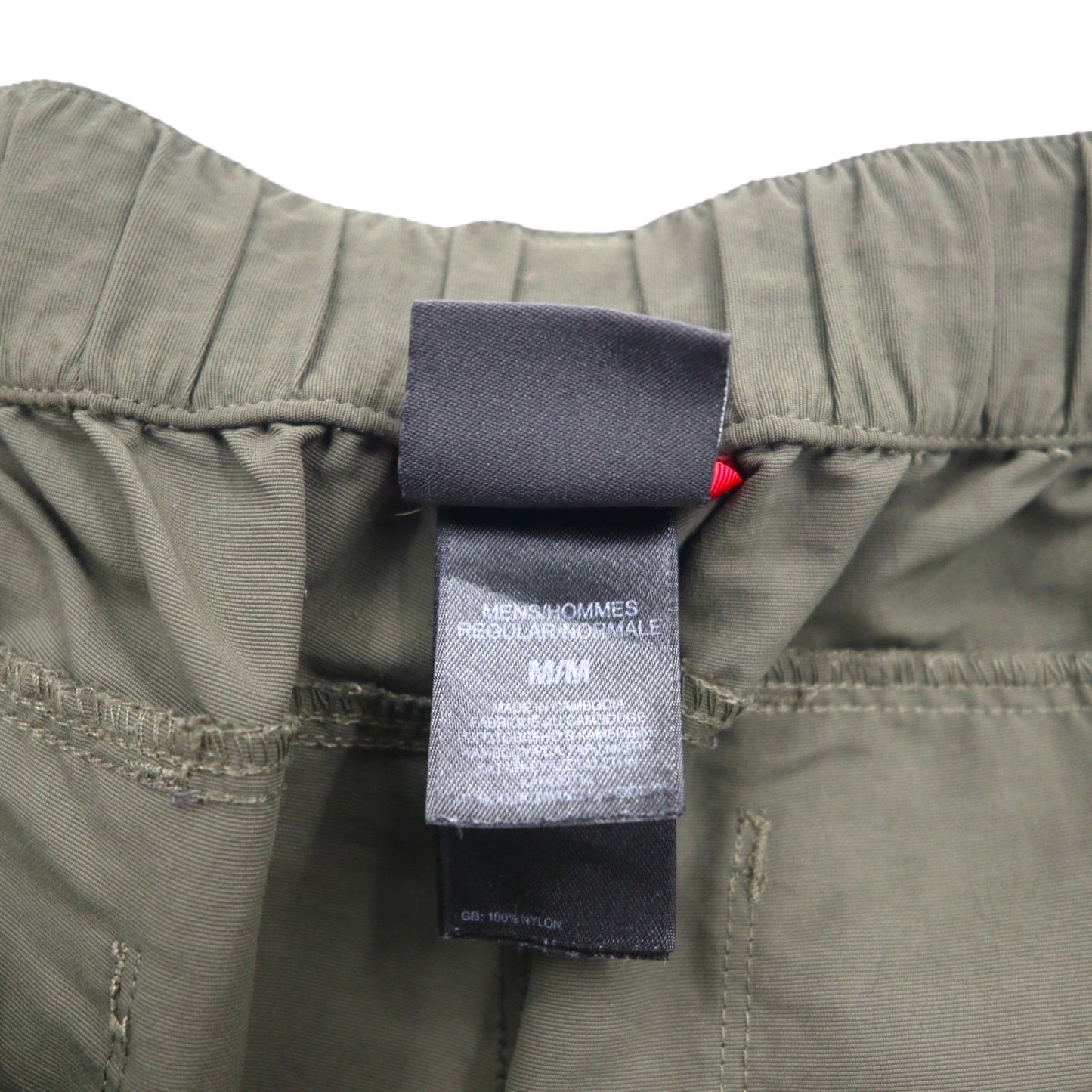 THE NORTH FACE アウトドア 2WAY コンバーチブル カーゴパンツ ショートパンツ  M カーキ ナイロン US規格 AJFB