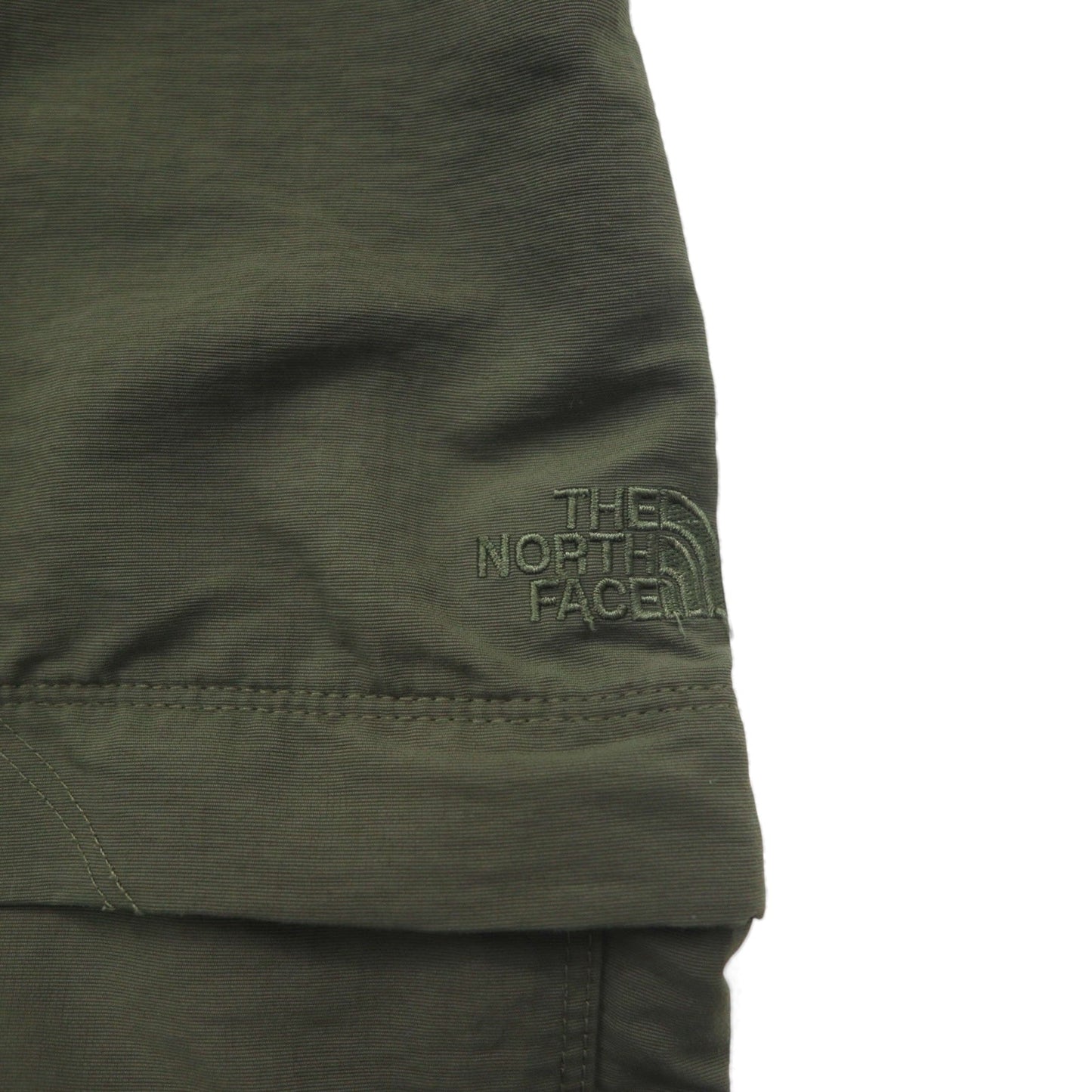 THE NORTH FACE アウトドア 2WAY コンバーチブル カーゴパンツ ショートパンツ  M カーキ ナイロン US規格 AJFB