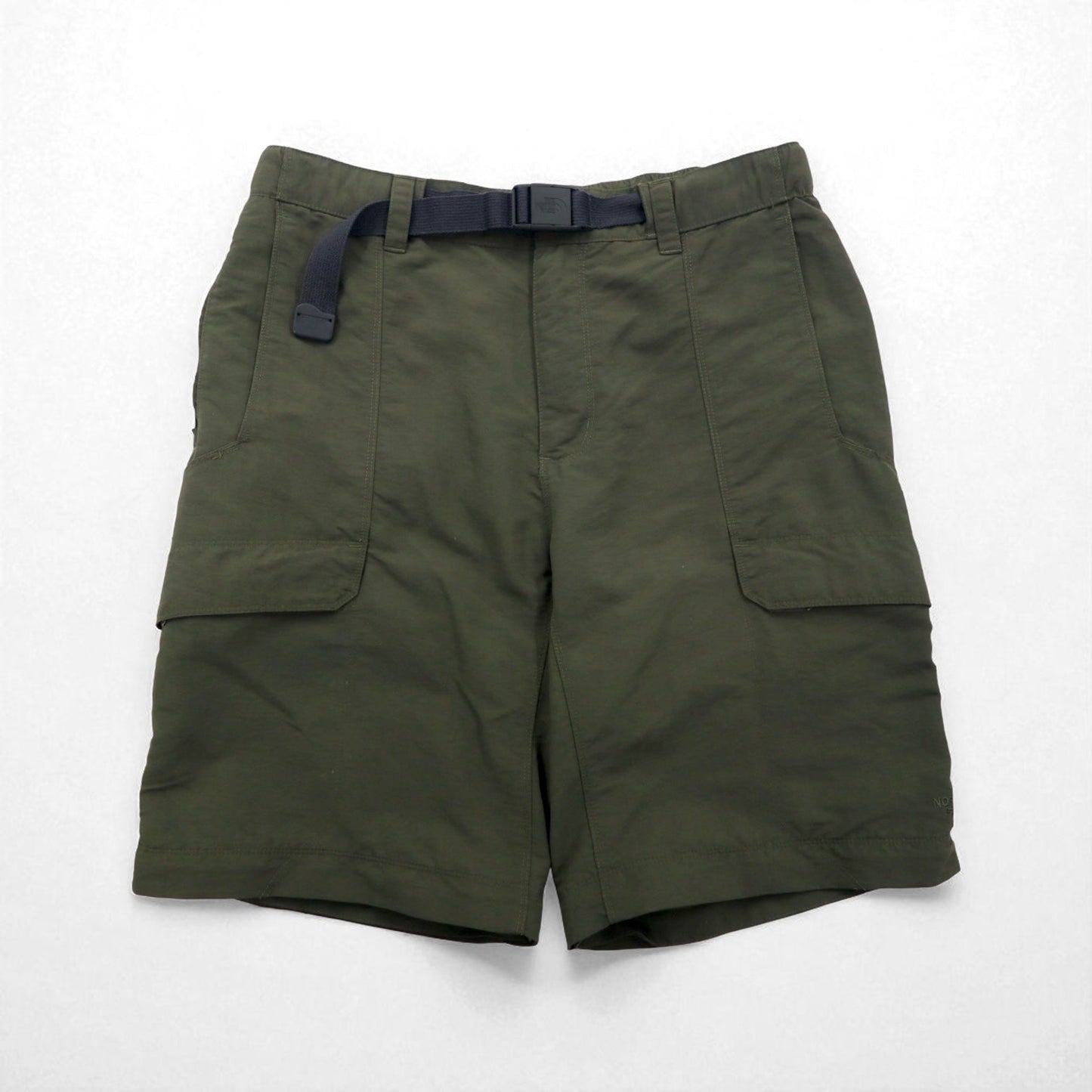 THE NORTH FACE アウトドア 2WAY コンバーチブル カーゴパンツ ショートパンツ  M カーキ ナイロン US規格 AJFB