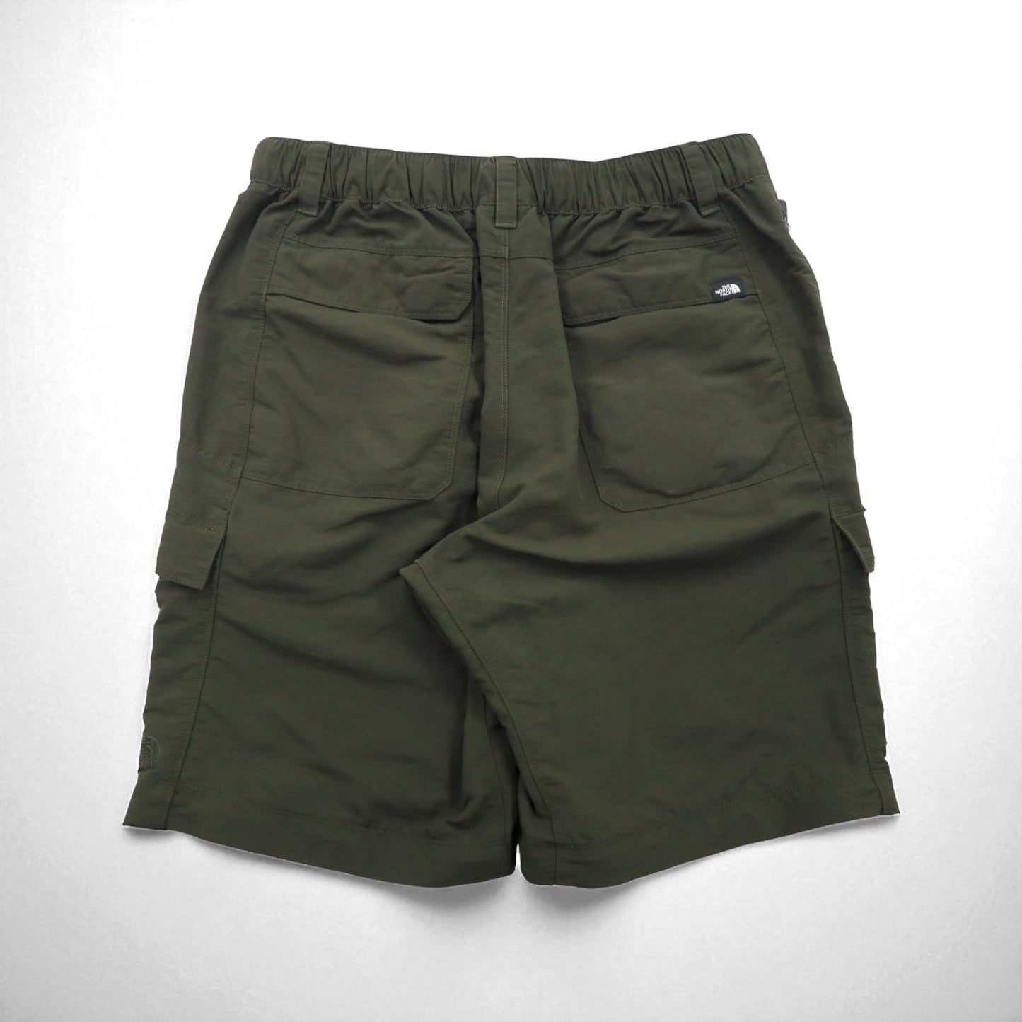 THE NORTH FACE アウトドア 2WAY コンバーチブル カーゴパンツ ショートパンツ  M カーキ ナイロン US規格 AJFB