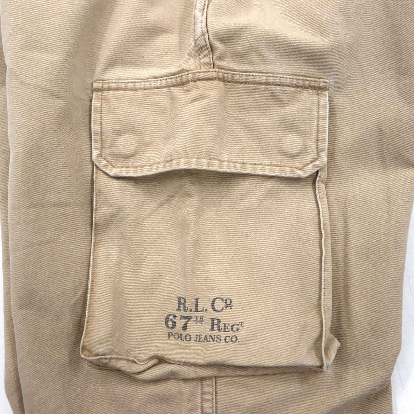 POLO JEANS CO. RALPH LAUREN 90年代 ワイド カーゴ チノパンツ L ベージュ ワーク