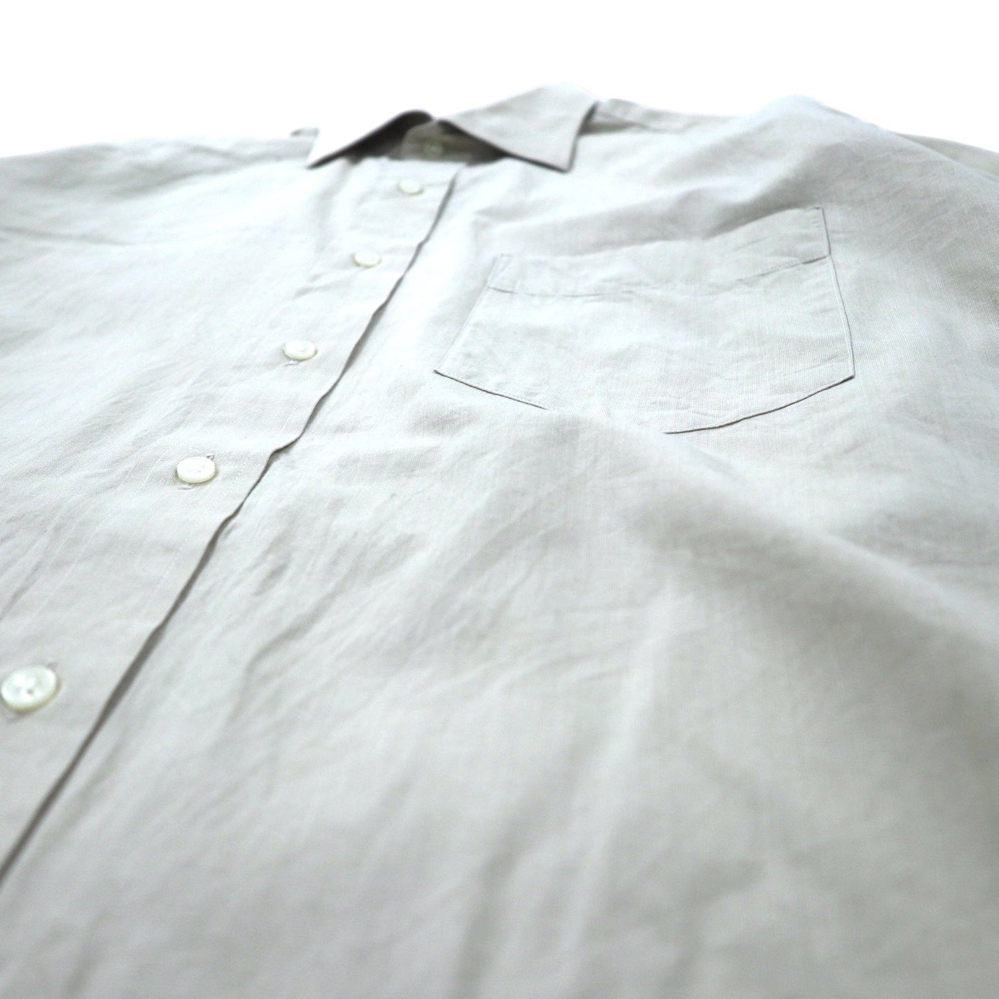 CHAPS RALPH LAUREN 90年代 ドレスシャツ L ベージュ コットン 日本製