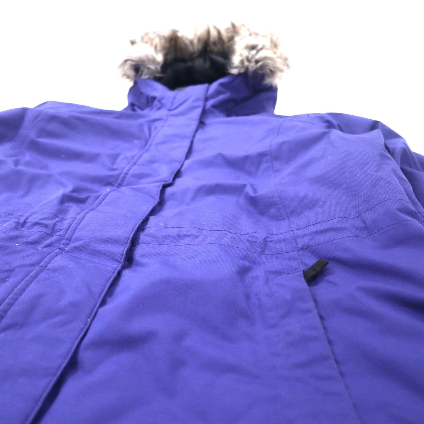 Eddie Bauer ウェザーエッジ ダウンパーカー ダウンコート L ネイビー ポリエステル ファー着脱式 WEATHER EDGE