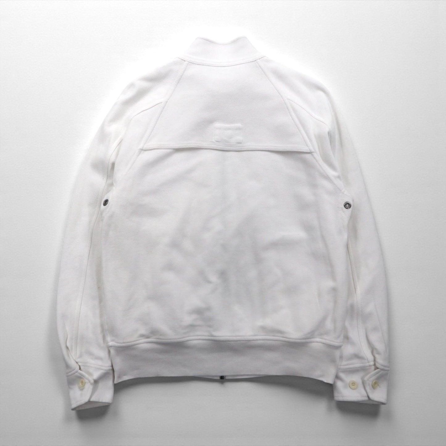 Polo Ralph Lauren 90年代 スタンドカラー ジップアップジャケット M ホワイト コットン