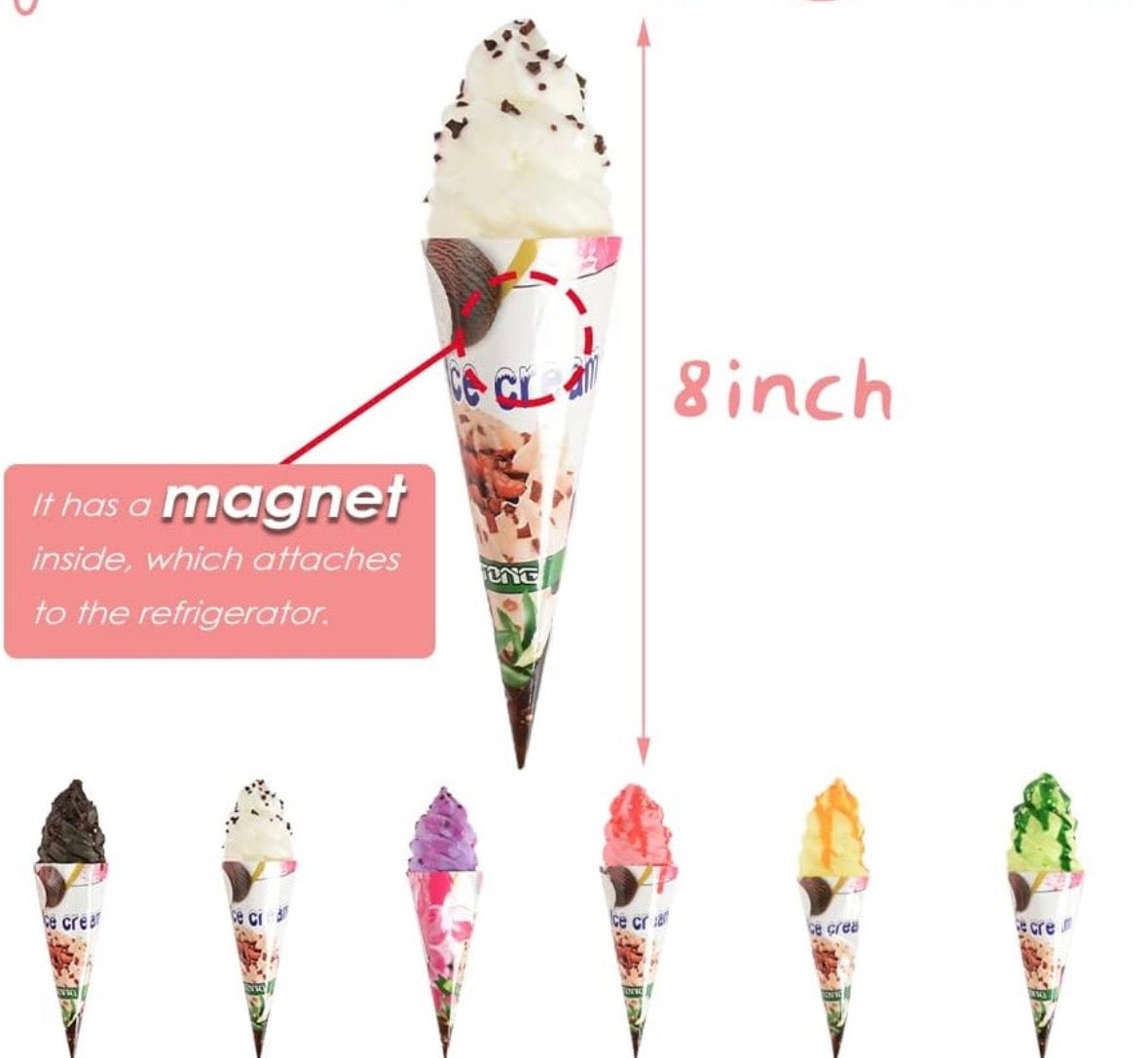 Icecream Squishy Magnet / アイスクリーム・スクイーズマグネット