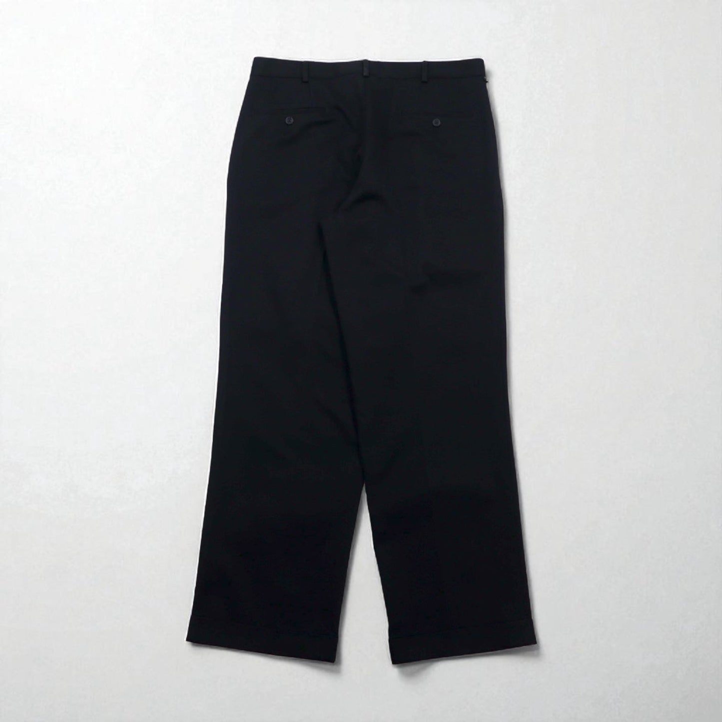 DOCKERS PREMIUM (Levi's) Relaxed Fit Double-Tuck Wide Leg Chino Pants, Size L, Navy Cotton