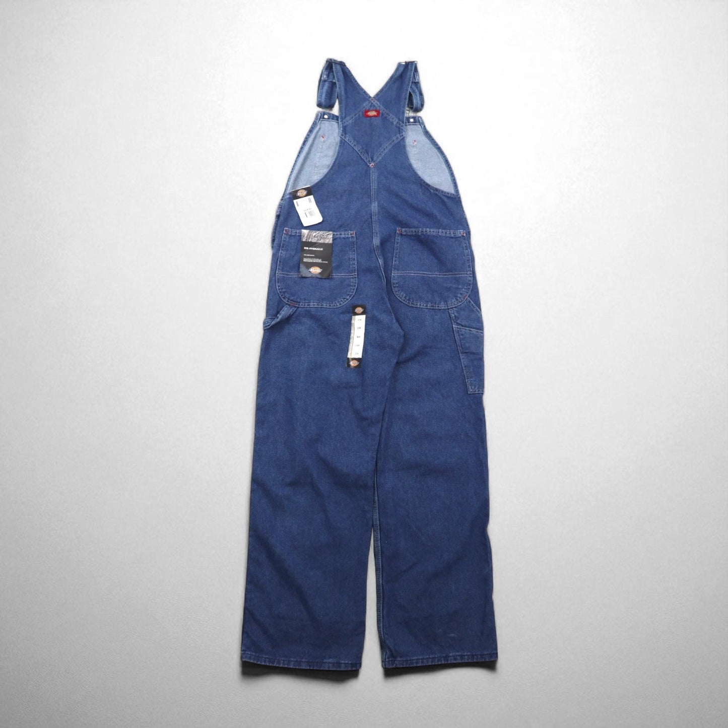 Dickies Denim Bib Overalls, Size M, Indigo Blue, Stonewash, 8396SNB, Made in Mexico, Unused