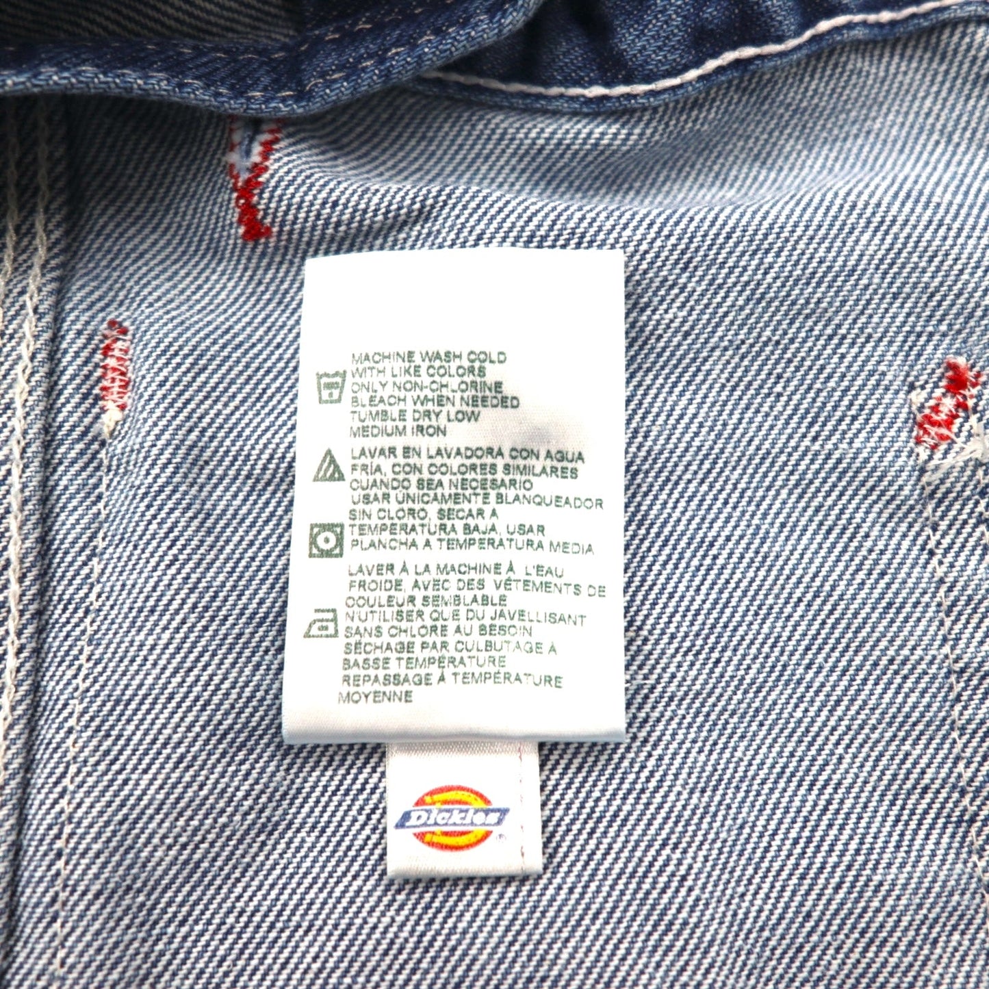Dickies Denim Bib Overalls, Size M, Indigo Blue, Stonewash, 8396SNB, Made in Mexico, Unused