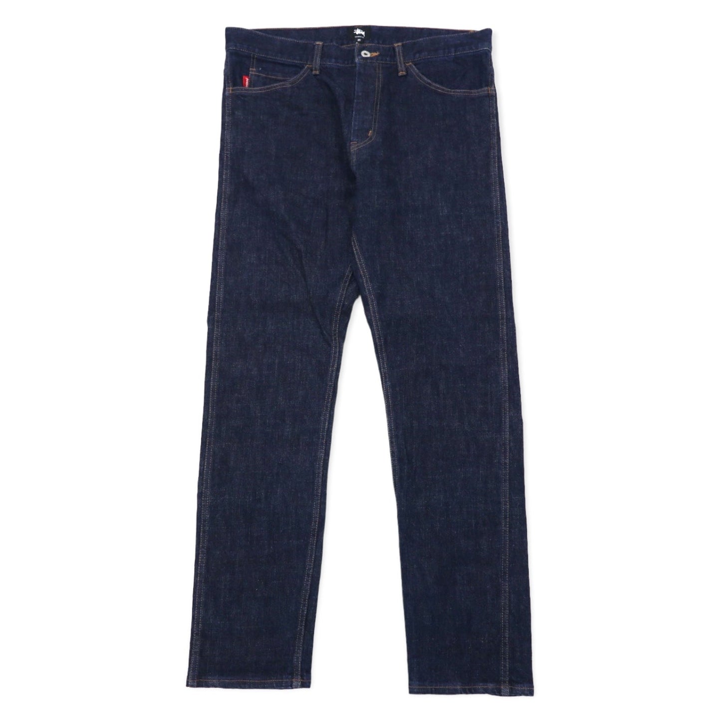 stussy テーパード リジッド デニムパンツ 34 ブルー コットン ジッパーフライ 日本製