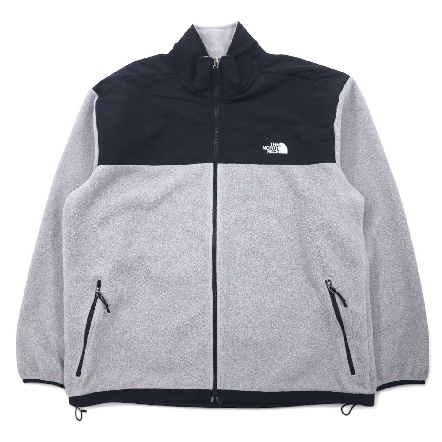 THE NORTH FACE Denali Jacket, XL, Gray, Polyester, with Embroidered Logo