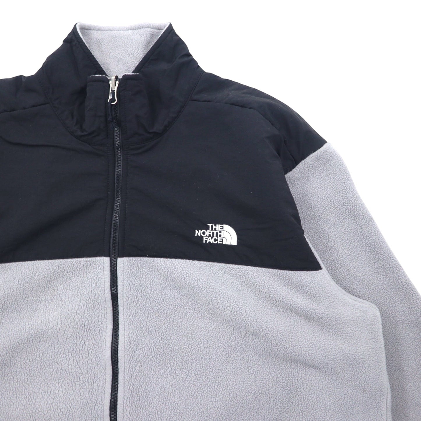 THE NORTH FACE Denali Jacket, XL, Gray, Polyester, with Embroidered Logo