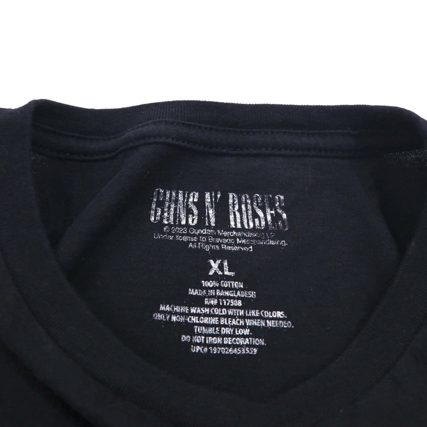 GUNS N' ROSES Rock Band T-Shirt, Size XL, Black, Cotton