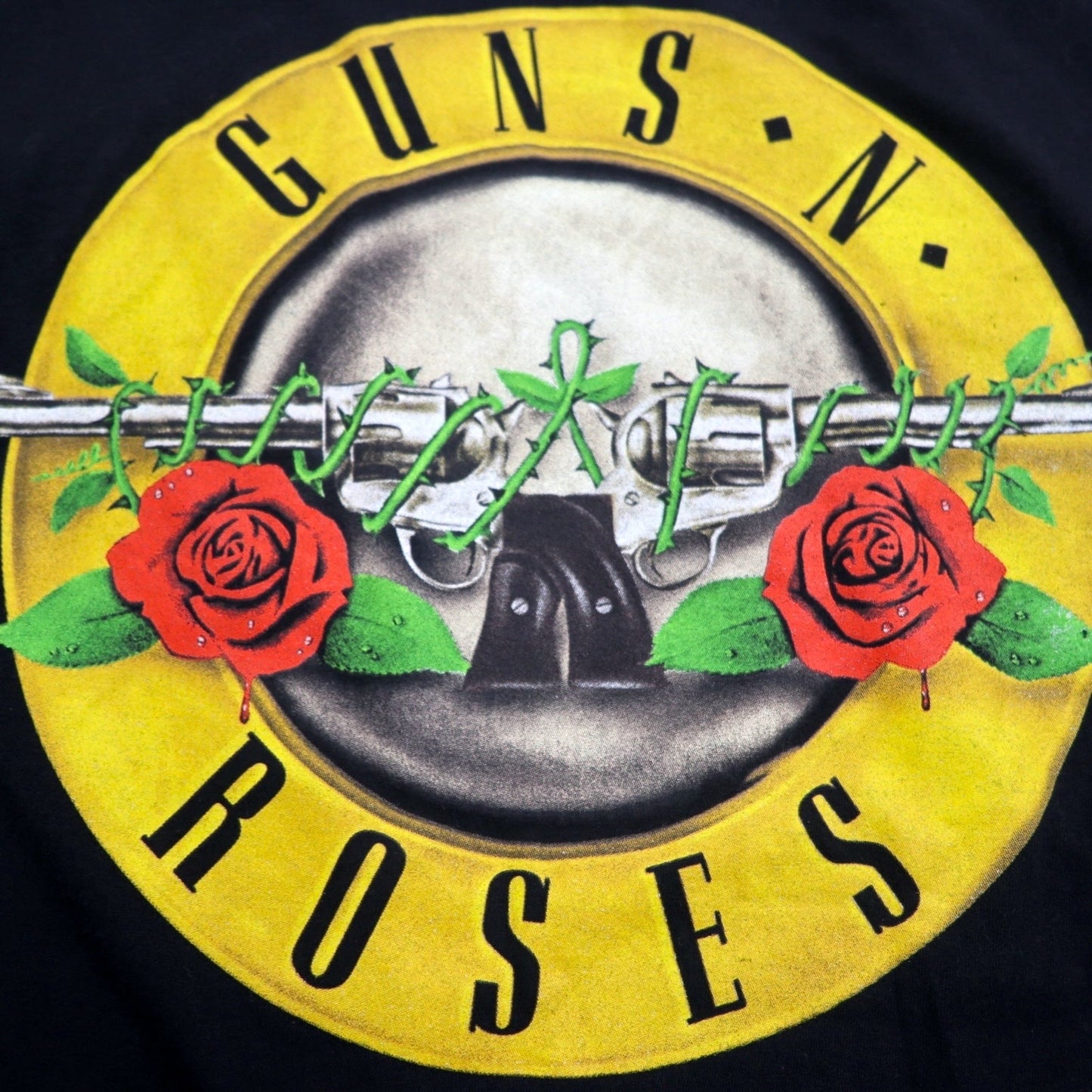 GUNS N' ROSES Rock Band T-Shirt, Size XL, Black, Cotton