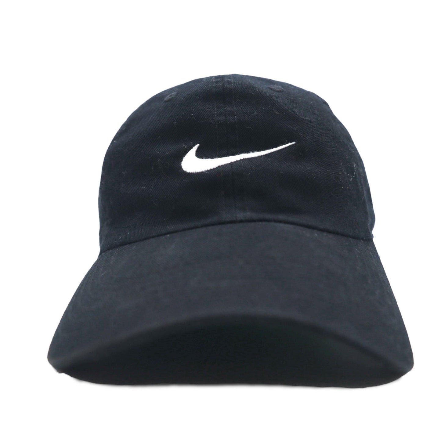 NIKE スウッシュ ロゴ刺繍 ベースボールキャップ ONE ブラック コットン