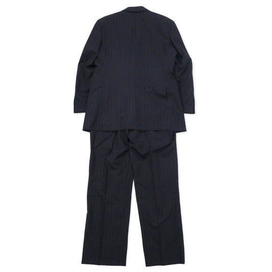 BURBERRY CLUB COLLECTION 3B Suit (Size L40) 96-86-175 Gray Striped Wool Super 1920s Made in Japan