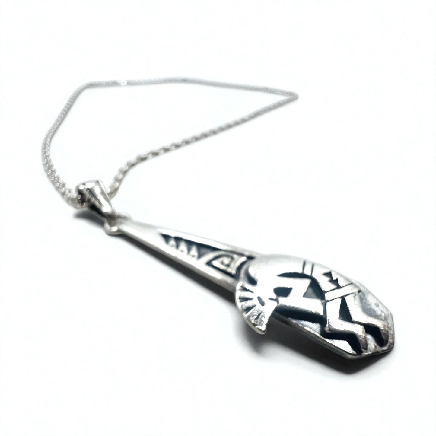 SAAD Indian Jewelry Kokopelli Necklace Chain Silver 925