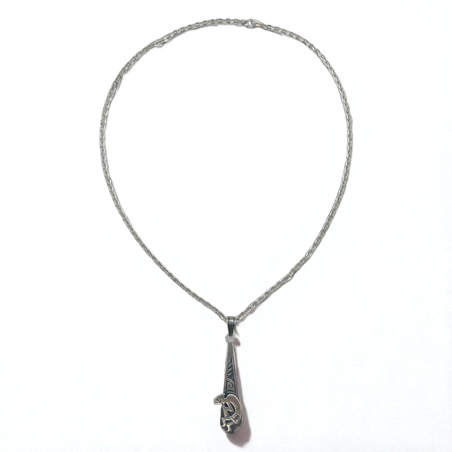 SAAD Indian Jewelry Kokopelli Necklace Chain Silver 925