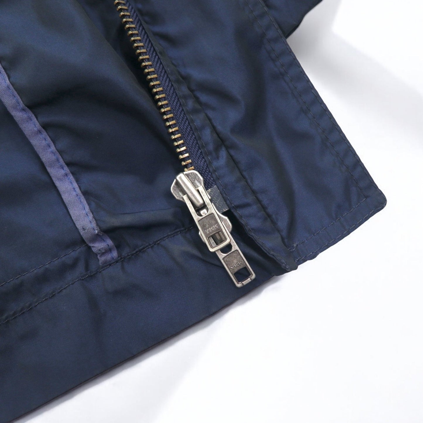 TOMMY HILFIGER 00s Mod Coat Field Parka, Size S, Drawcord, Detachable Hood, Double Zip