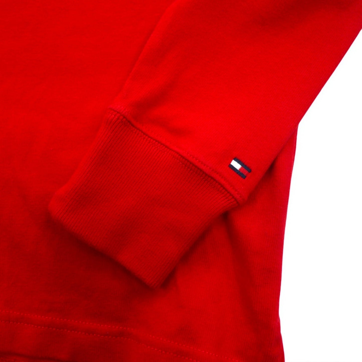 TOMMY HILFIGER ラガーシャツ M レッド コットン ロゴ刺繍 MW0MW06611