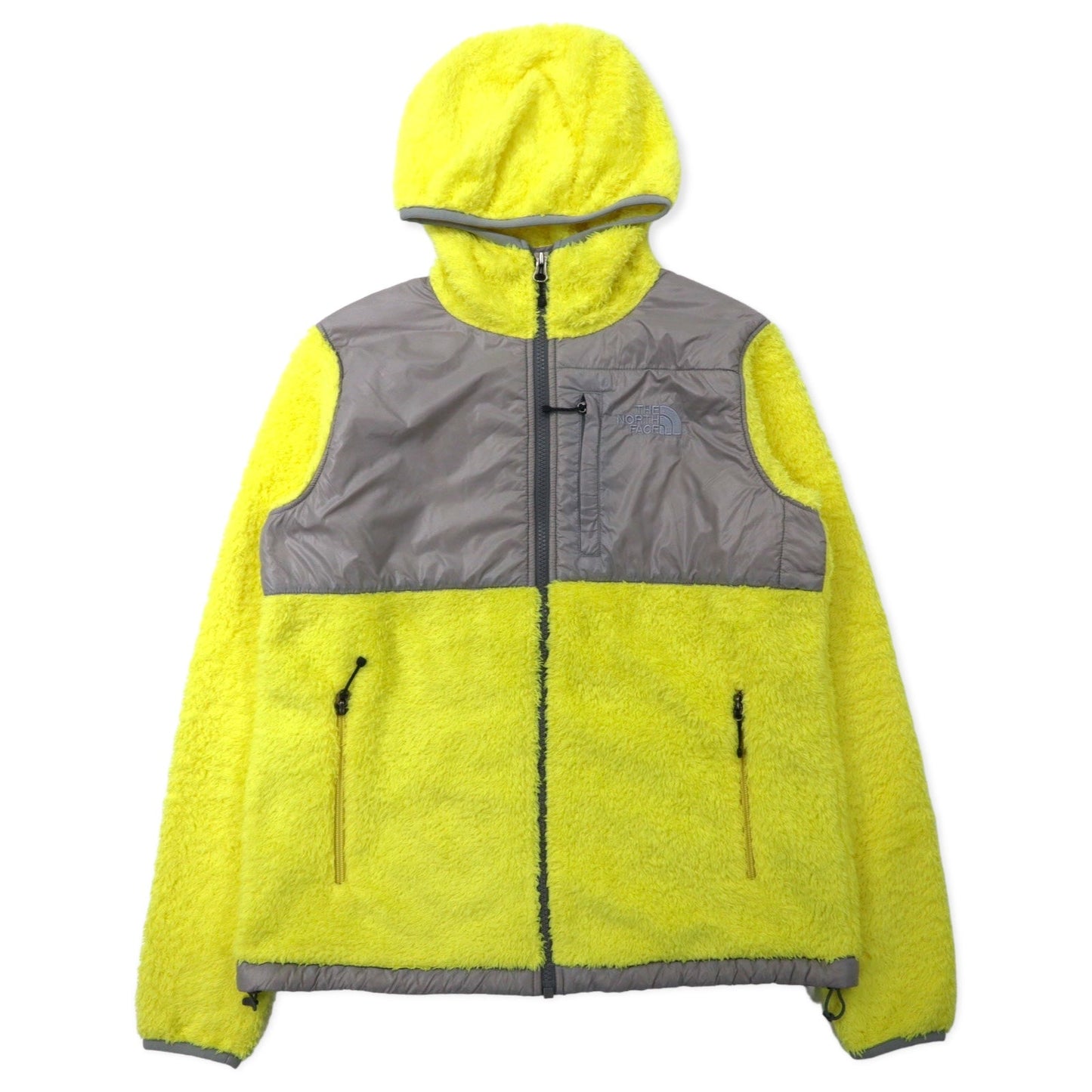 THE NORTH FACE Denali Hoodie, Sherpa Fleece, Medium, Yellow, Polyester, Logo Embroidery, NAW45003