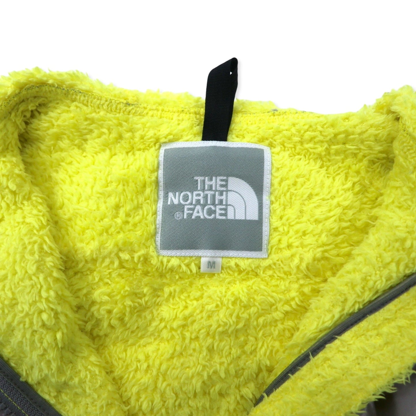 THE NORTH FACE Denali Hoodie, Sherpa Fleece, Medium, Yellow, Polyester, Logo Embroidery, NAW45003