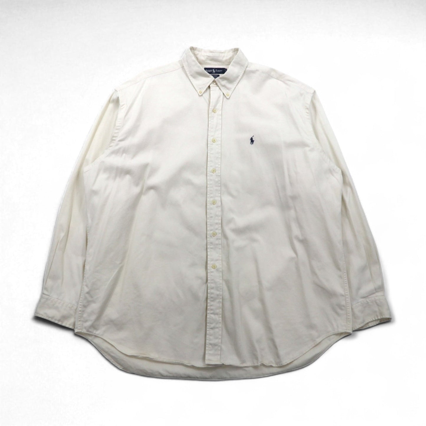Ralph Lauren 90年代 BLAIRE オックスフォード ボタンダウンシャツ 2XL ホワイト スモールポニー刺繍 ビッグサイズ