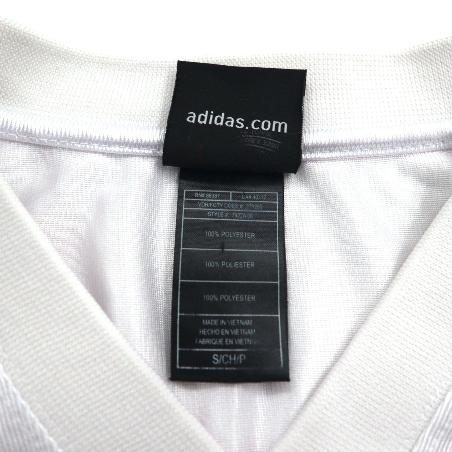 adidas NFL ARKANSAS Game Shirt, Size L, White, Mesh, Polyester, Numbering