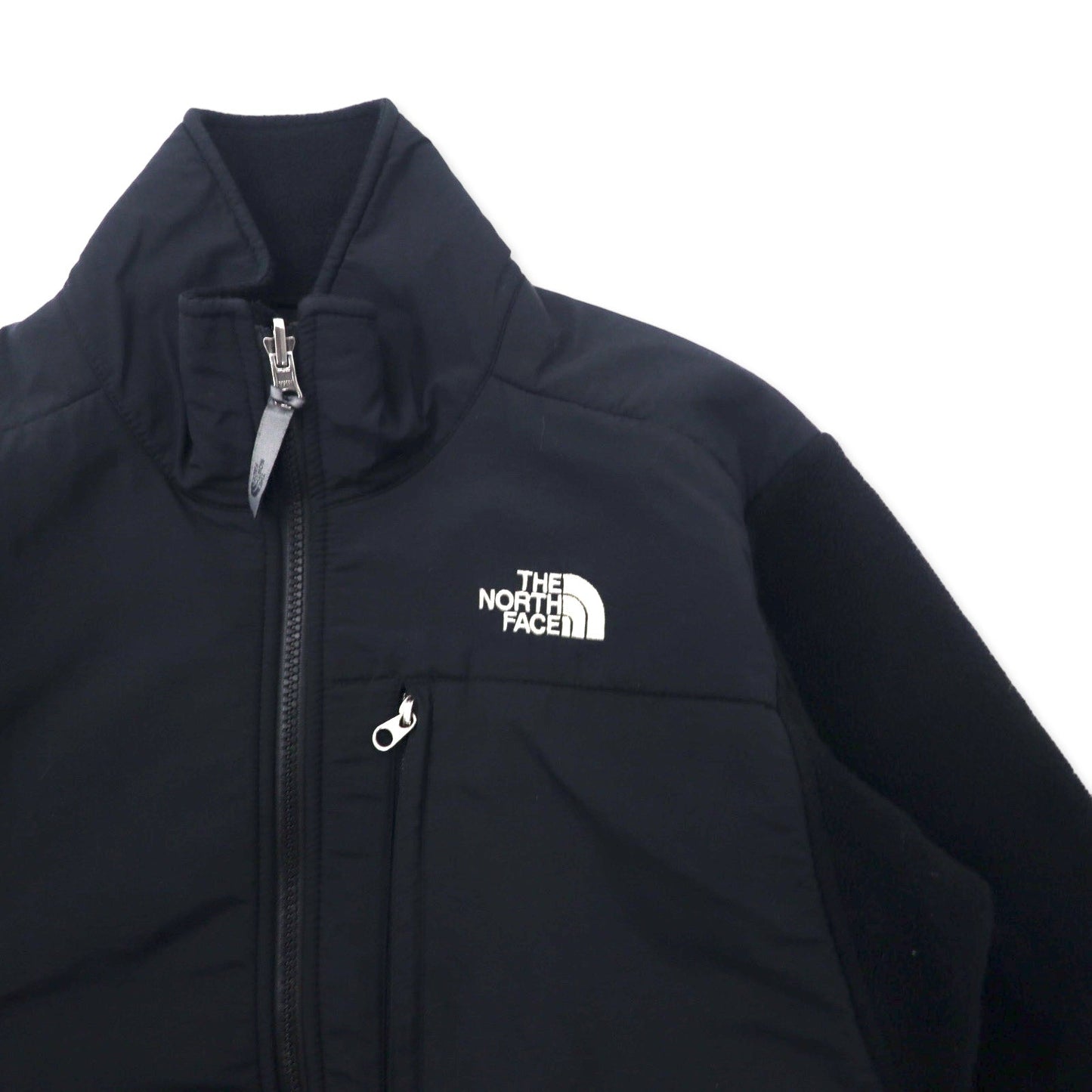 THE NORTH FACE デナリジャケット POLARTEC フリース S ブラック ポリエステル ロゴ刺繍