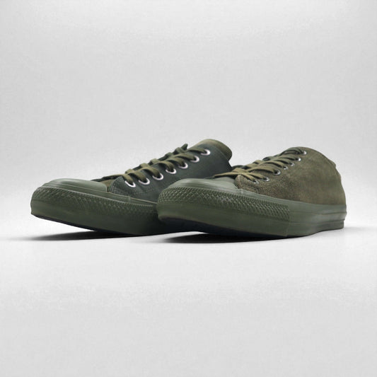 CONVERSE × ENGINEERED GARMENTS × BEAMS＋ オールスター ALL STAR 100 OX スニーカー 27cm カーキ スエード レザー キャンバス 1CL016 未使用品