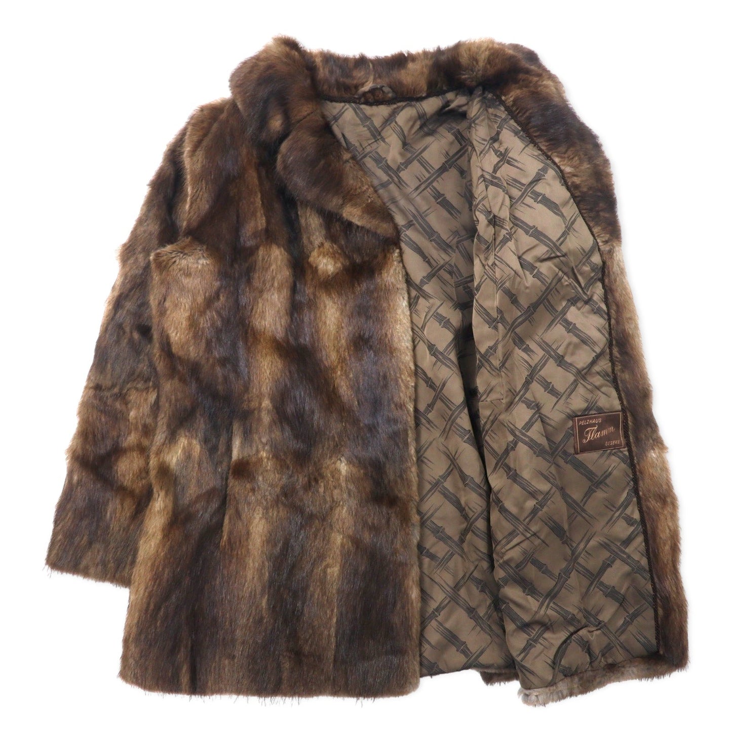 PELZHAUS FLAMM GESEKE Fur Jacket, Brown, Euro Vintage
