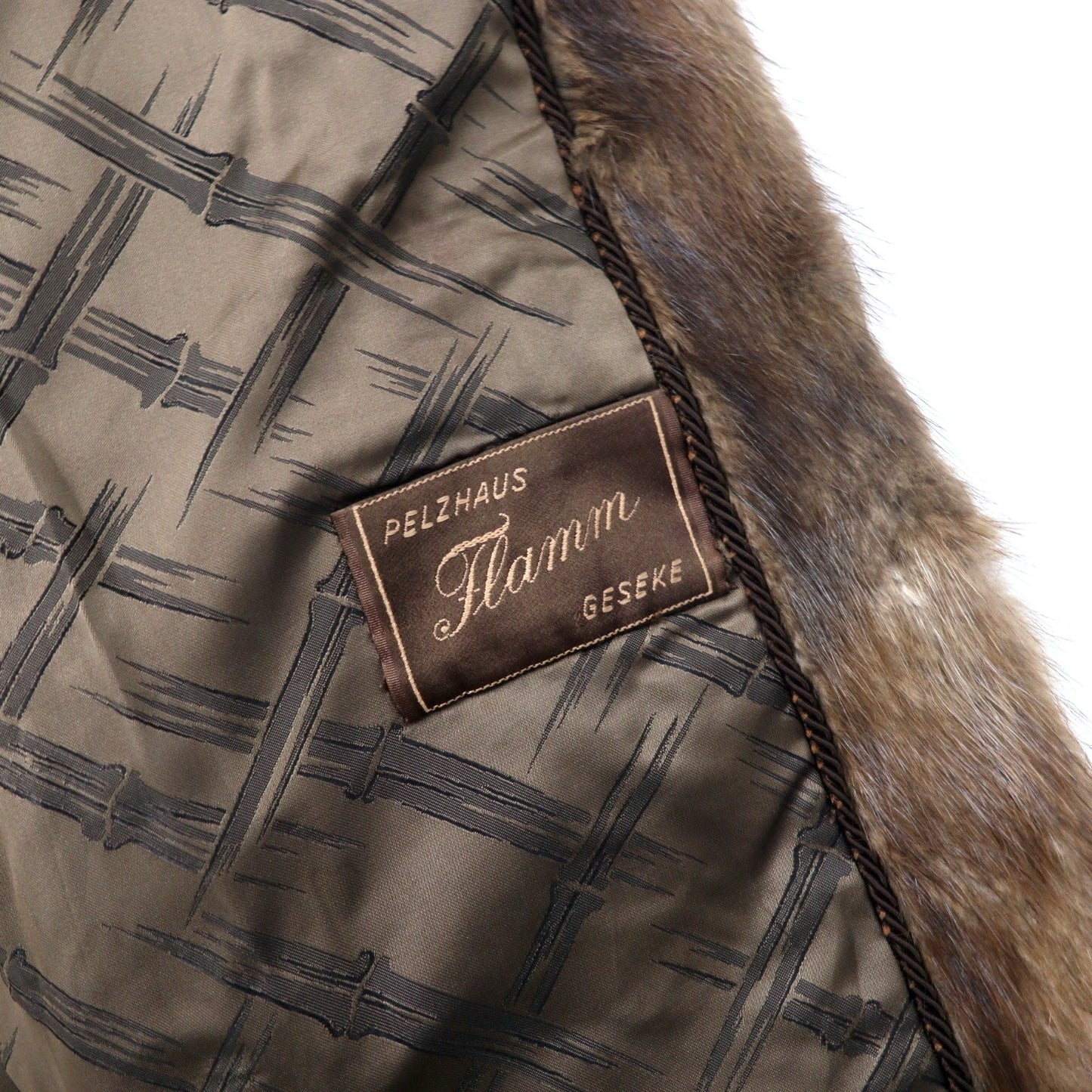 PELZHAUS FLAMM GESEKE Fur Jacket, Brown, Euro Vintage