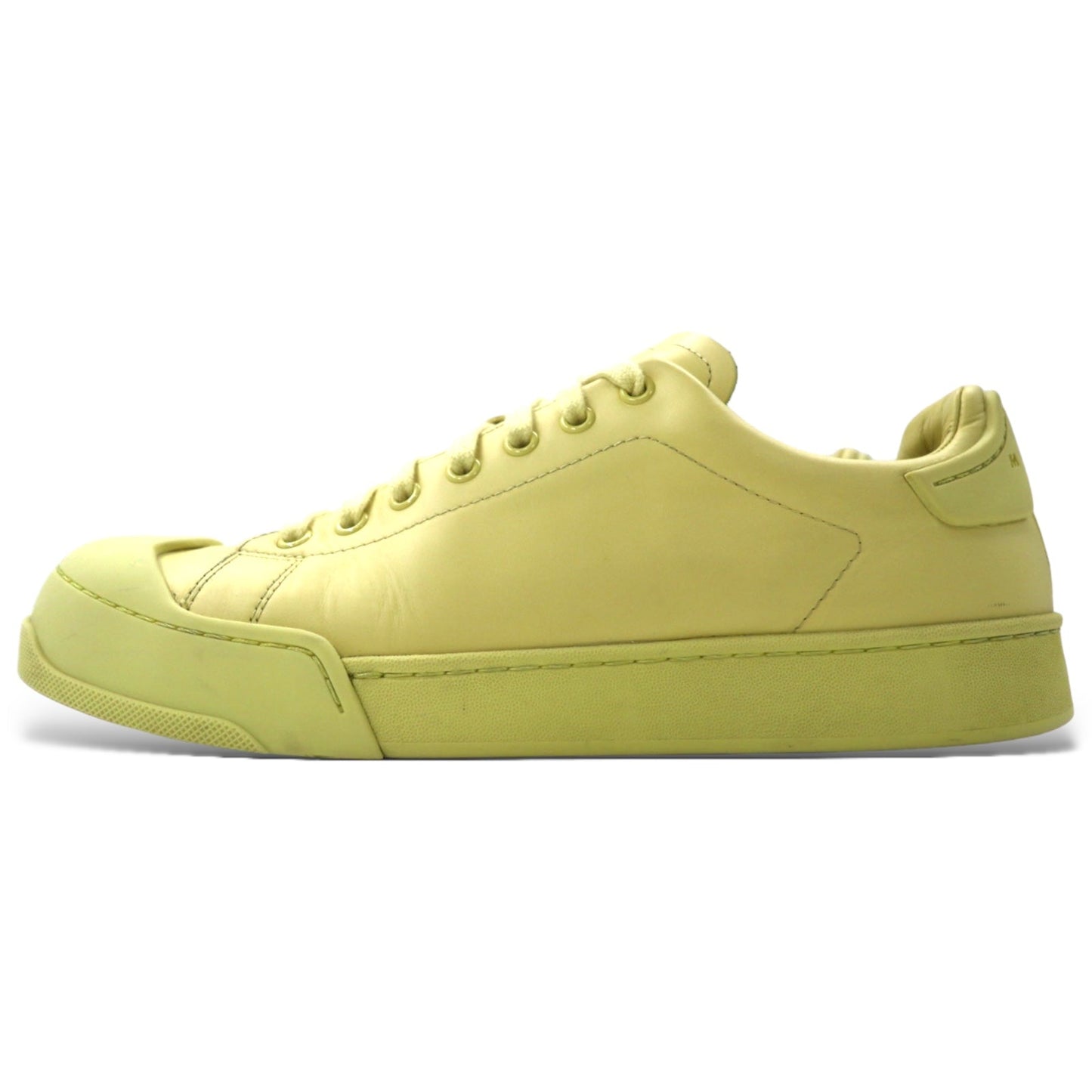 MARNI DADA BUMPER Sneakers, Size 27cm, Yellow Leather, Made in Italy