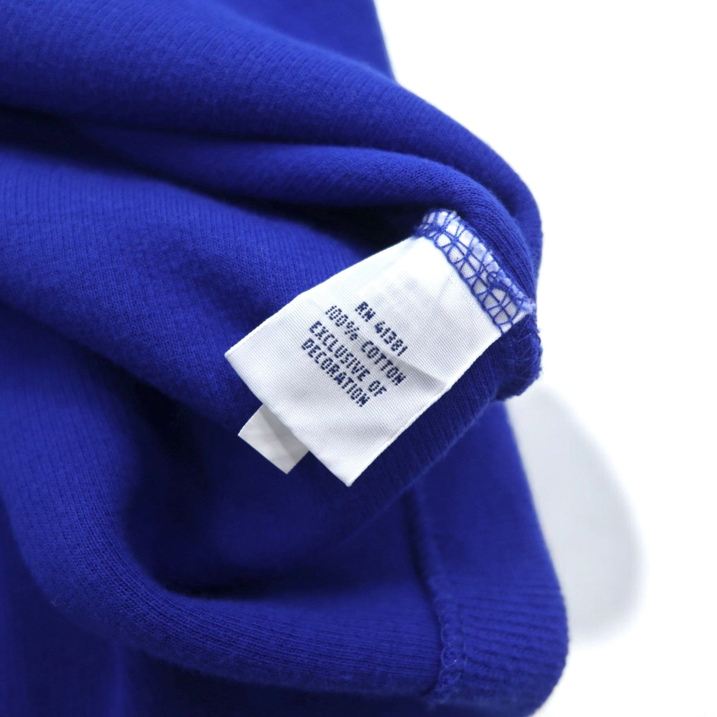 POLO RALPH LAUREN Half-Zip Sweatshirt, Large, Blue Cotton, Small Pony Embroidery