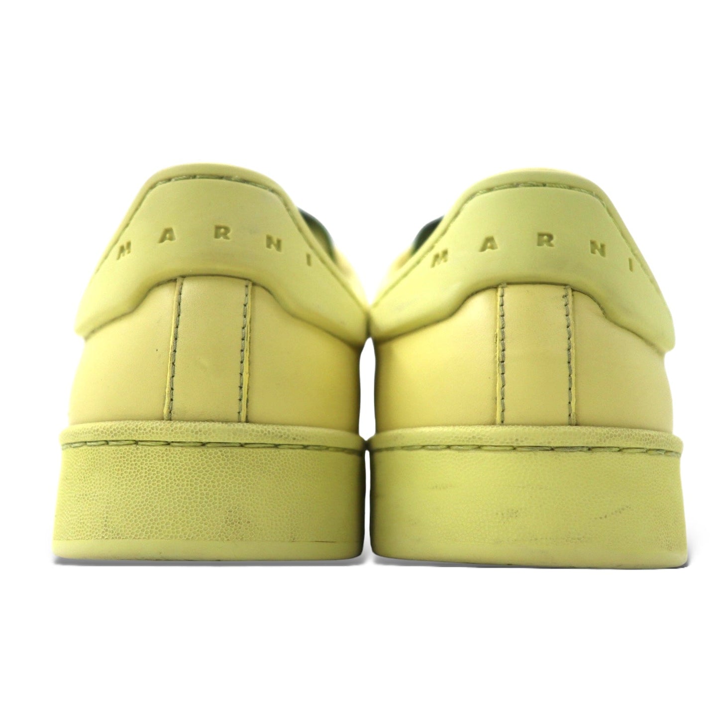 MARNI DADA BUMPER Sneakers, Size 27cm, Yellow Leather, Made in Italy