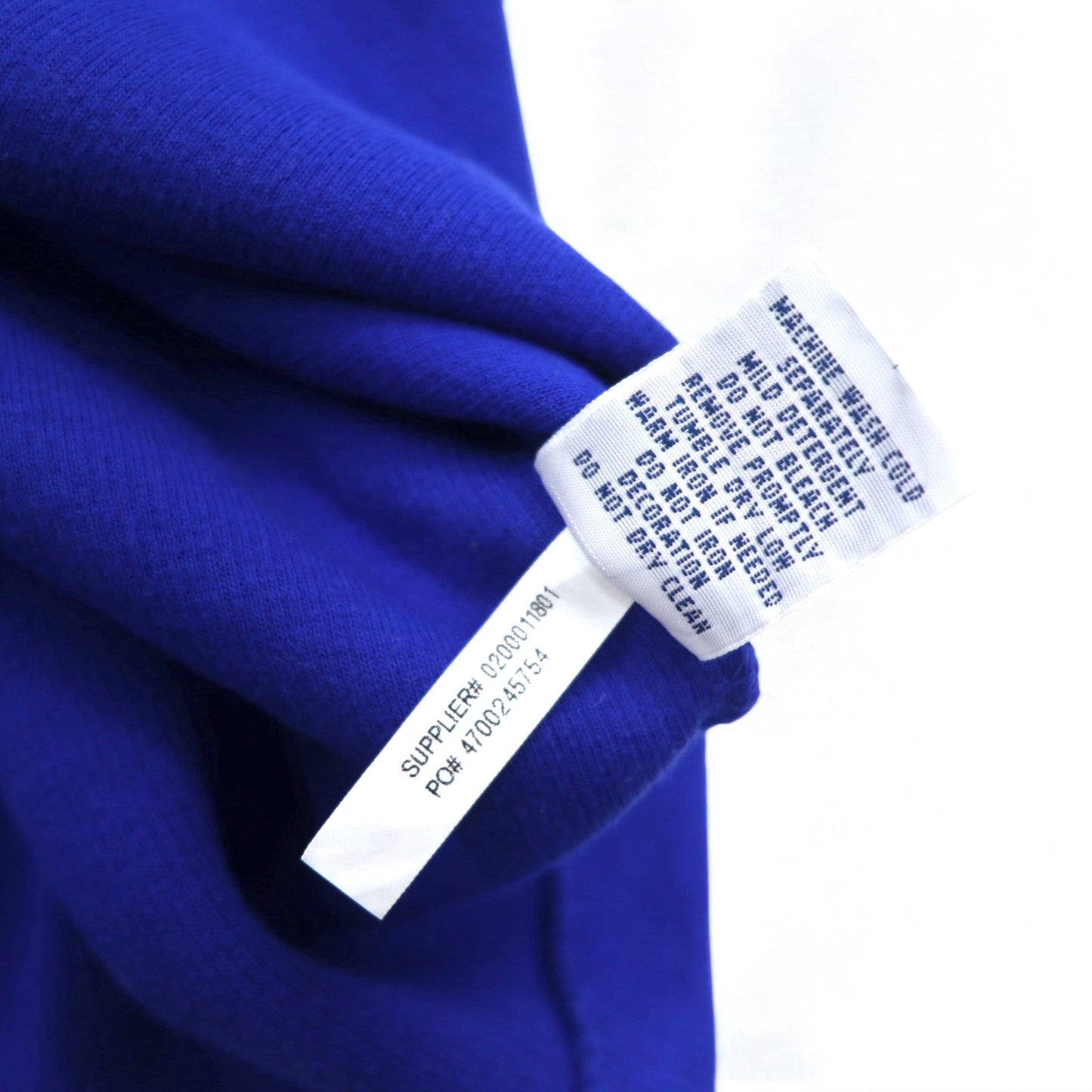 POLO RALPH LAUREN Half-Zip Sweatshirt, Large, Blue Cotton, Small Pony Embroidery