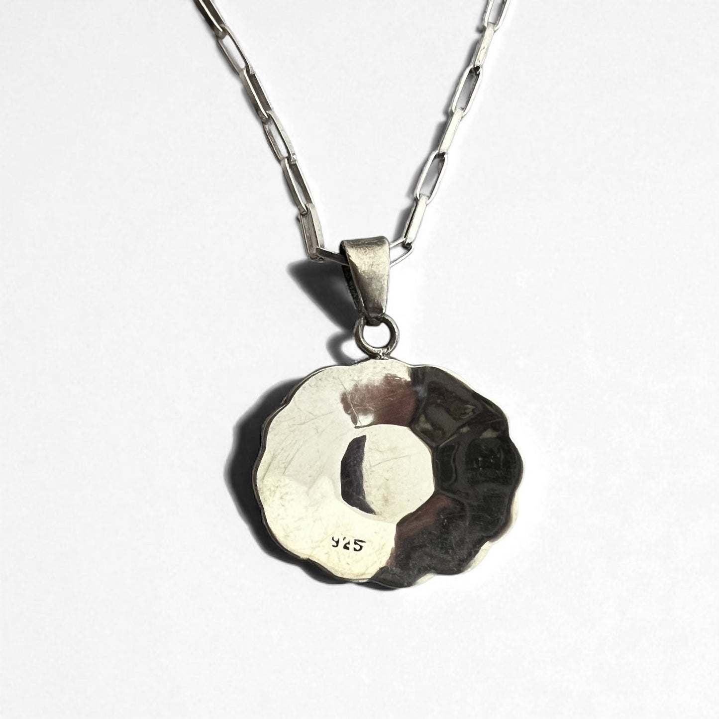Hopi Vintage Indian Jewelry Necklace, Hopi Indian Jewelry, Sun Face Necklace, Silver 925, Tribal