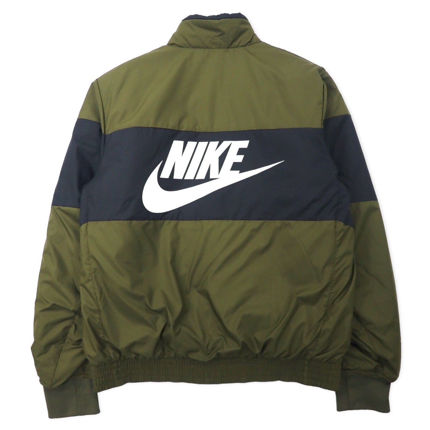 NIKE シンセティック フィル ボンバージャケット 中綿 M カーキ ポリエステル スウォッシュロゴ NSW SYNTHETIC FILL FZ CD9235-395