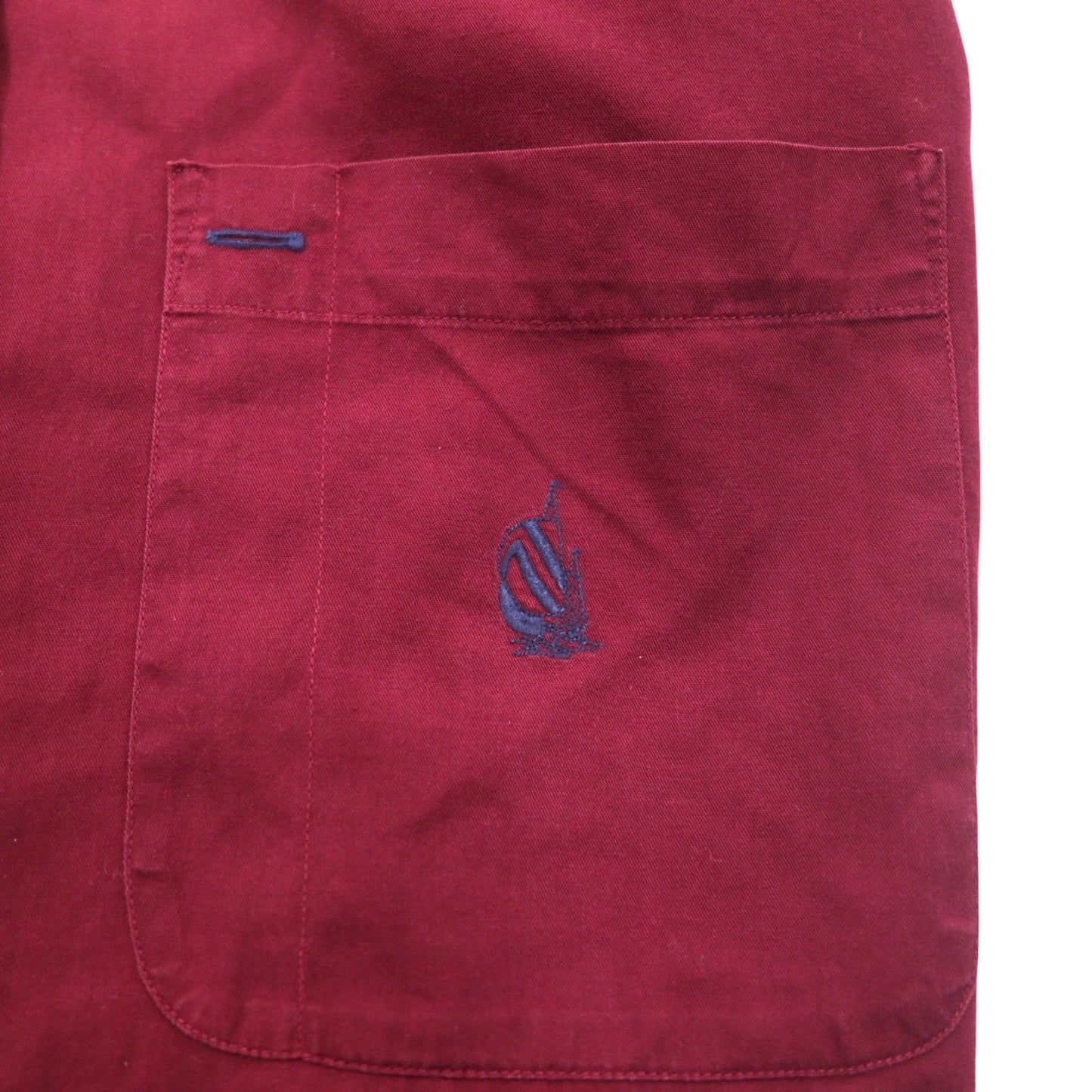 Nautica 90s Button-Down Shirt, XL, Bordeaux Cotton, Made in Jamaica