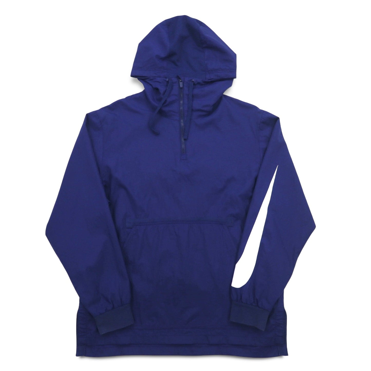 NIKE Half-Zip Anorak Parka, Medium, Navy, Sleeve Logo, Swoosh, NSW JKT HD WVN PKBL 833867-429