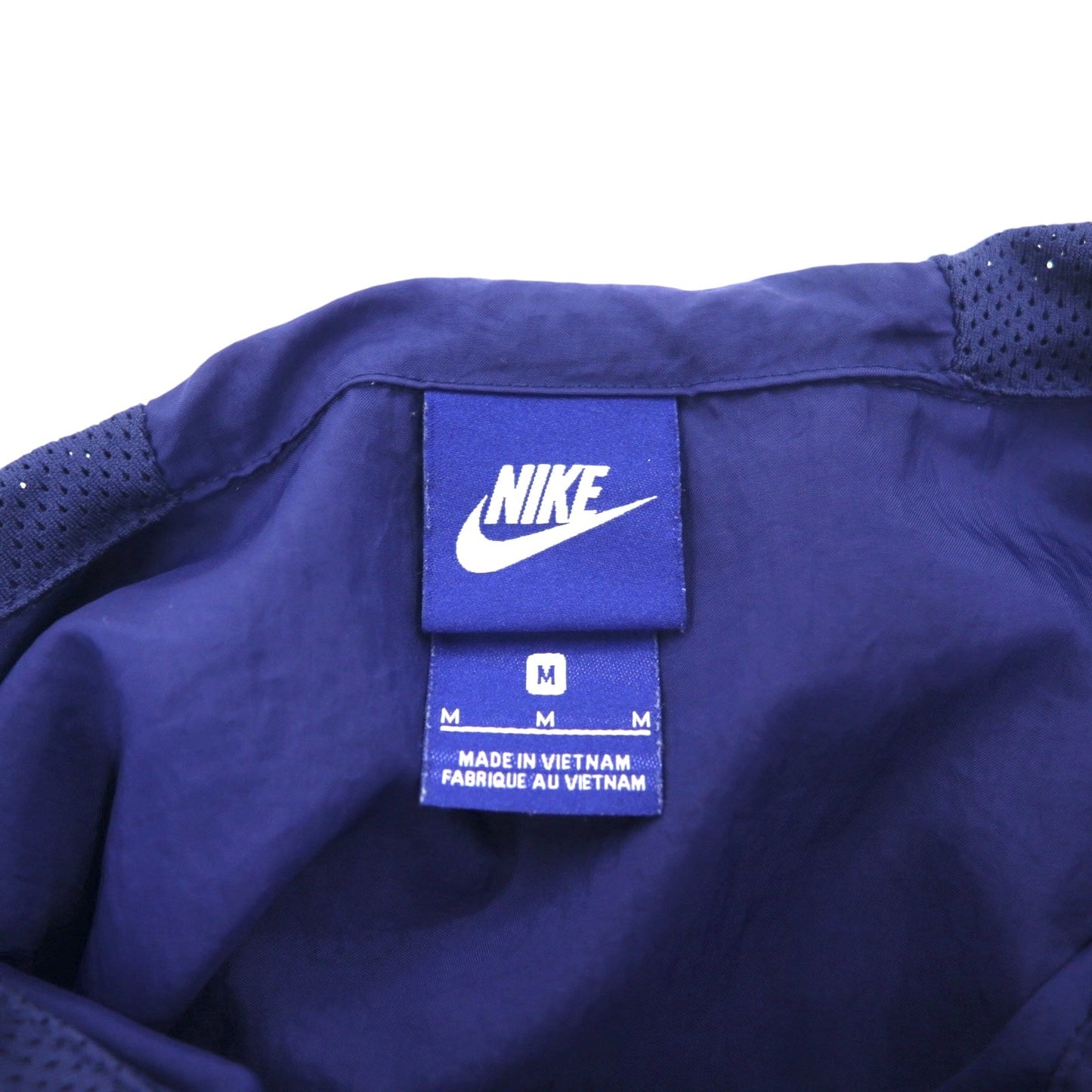 NIKE Half-Zip Anorak Parka, Medium, Navy, Sleeve Logo, Swoosh, NSW JKT HD WVN PKBL 833867-429