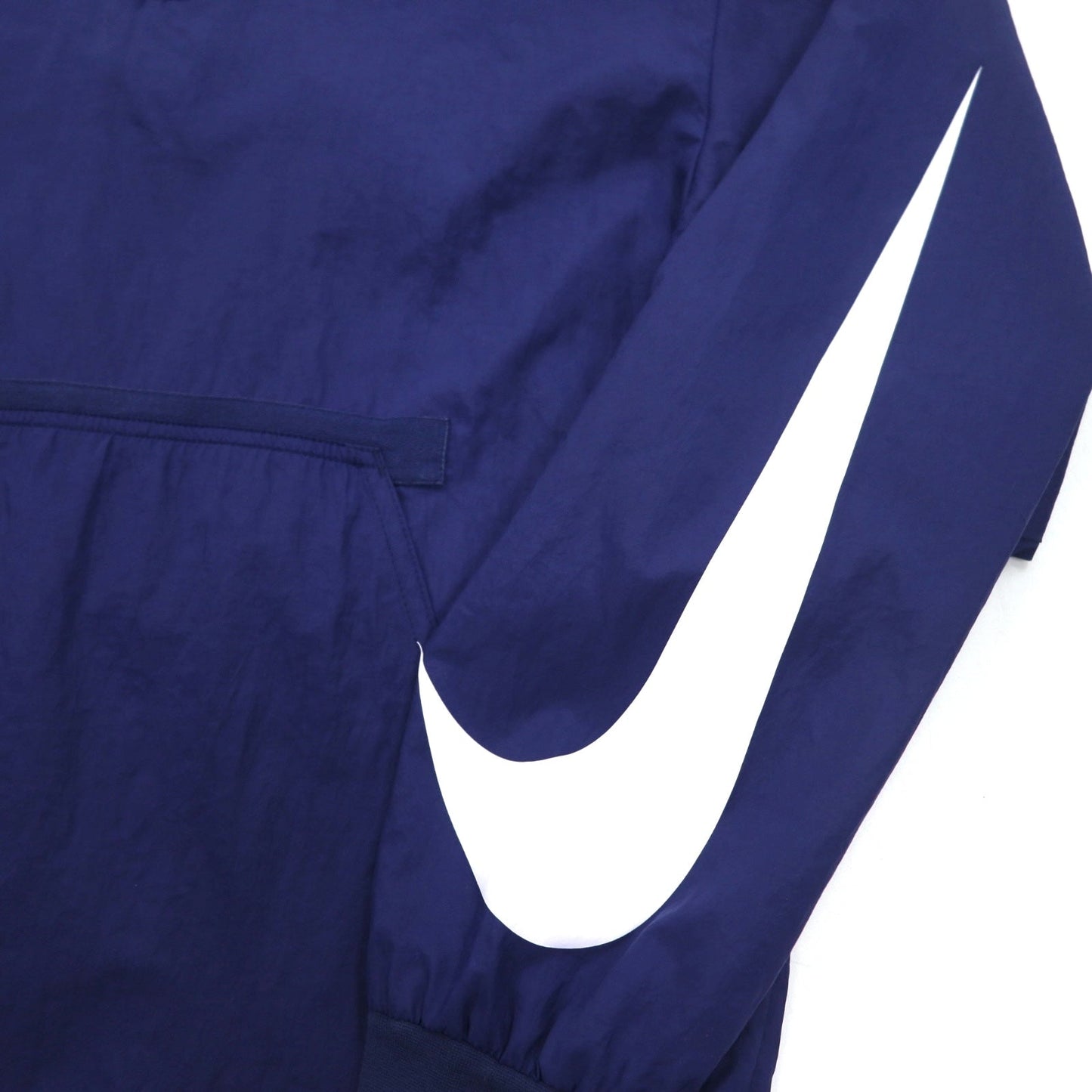 NIKE Half-Zip Anorak Parka, Medium, Navy, Sleeve Logo, Swoosh, NSW JKT HD WVN PKBL 833867-429