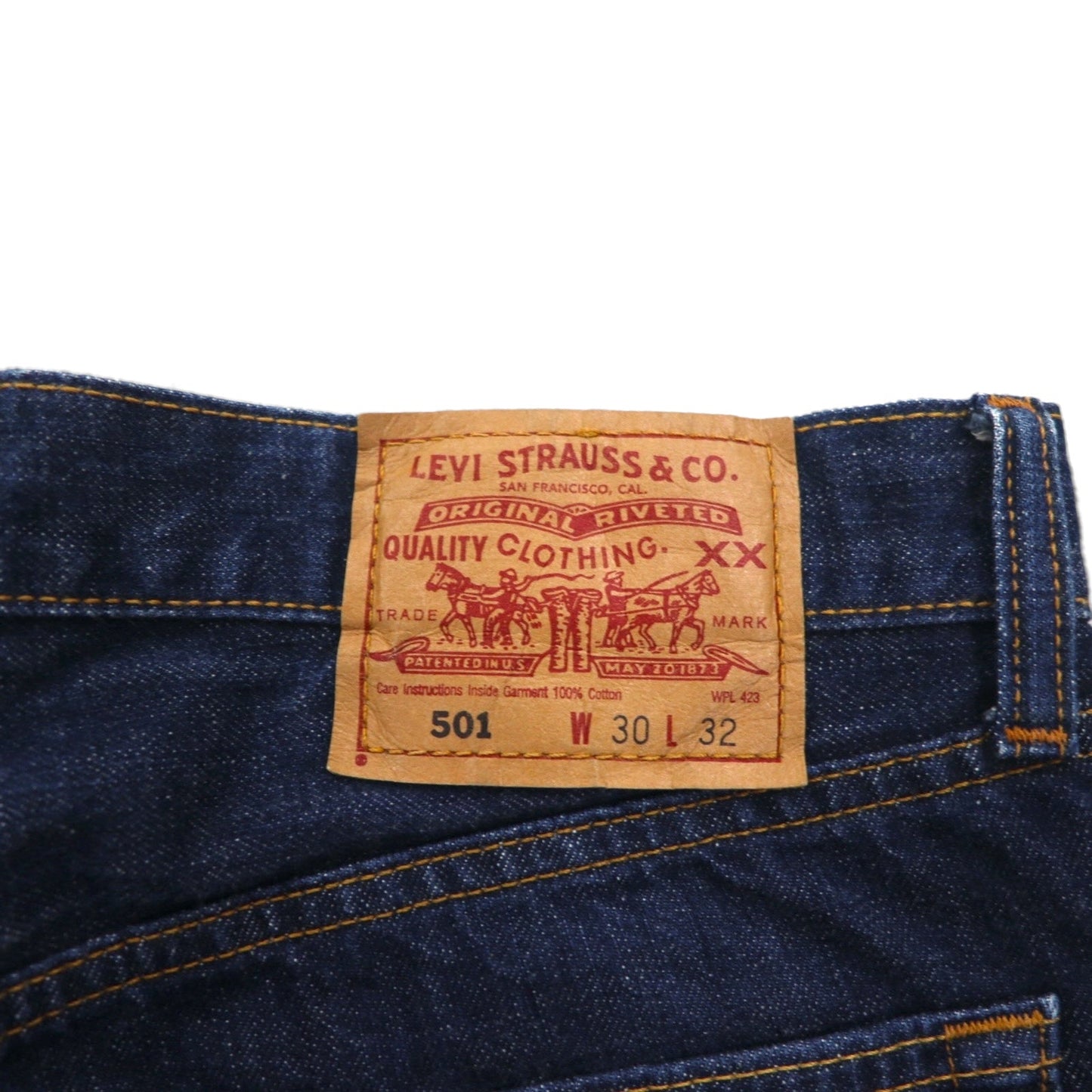Levi's 501 Straight Denim Jeans, Size M, Indigo and Blue, Button Fly, 2000s