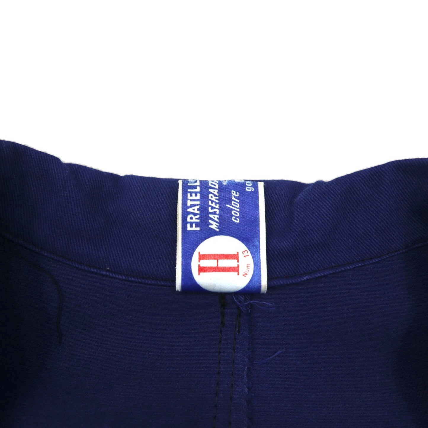Vintage 70s Italy Made Work Jacket FRATELLI MONTI 70年代 イタリア製 ユーロワーク カバーオール ワークジャケット XL ブルー SANFOR