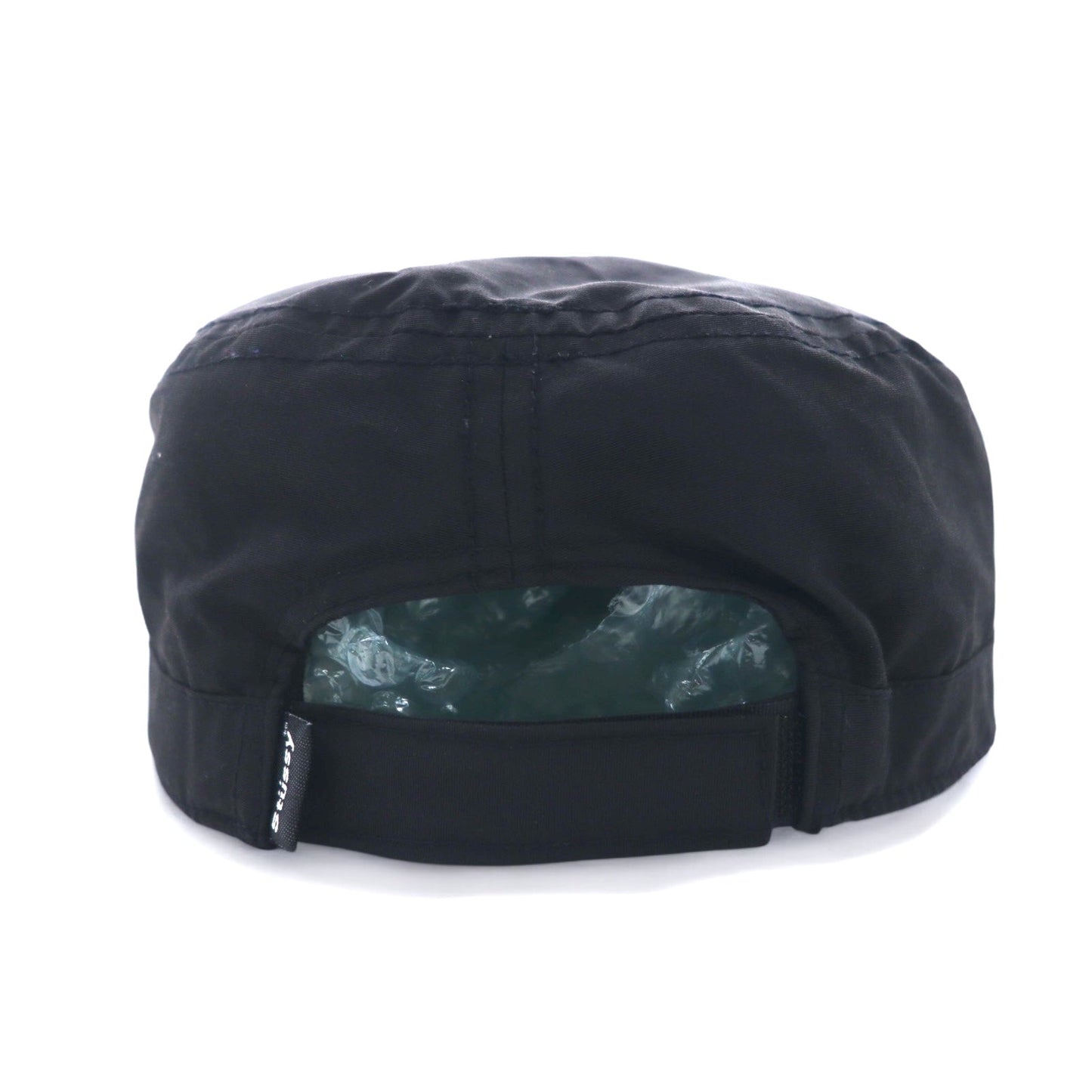 Stussy CAPZ Snapback Work Cap, Free Size, Black, Velcro Closure