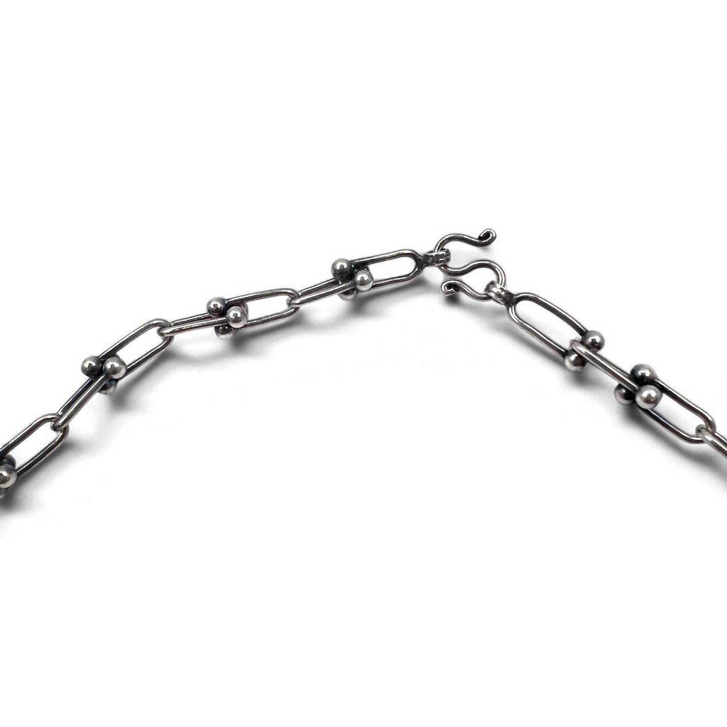 Vintage Silver Chain Necklace ヴィンテージ リンクチェーン 2WAY ネックレス 3連ブレスレット シルバー 925